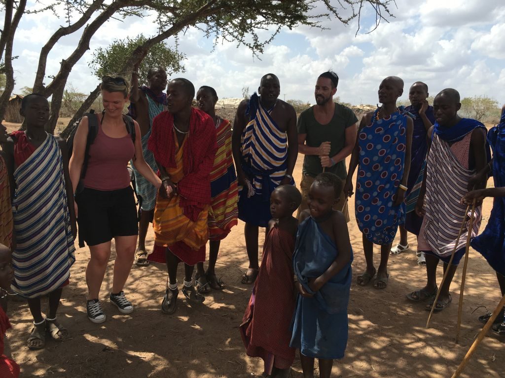 Massai Dorf in Kenia