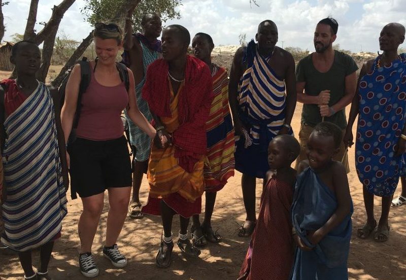 Massai Dorf in Kenia