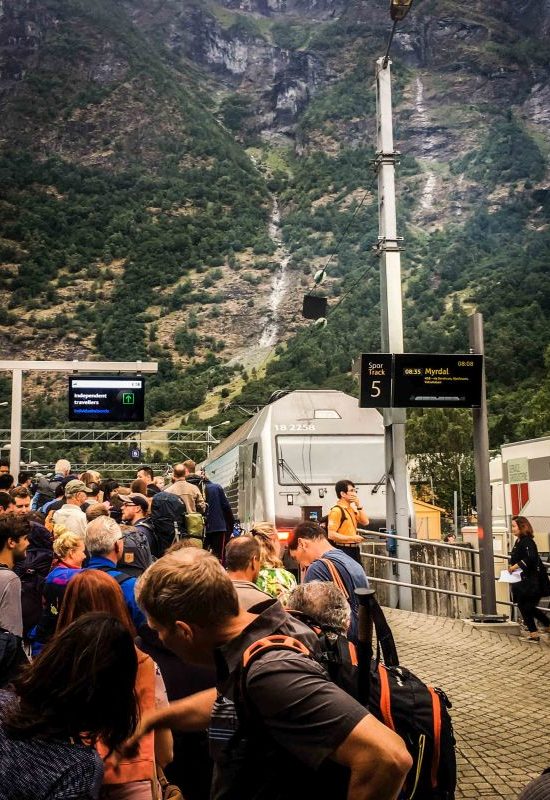 Die weltbekannte Flambahn im Süden Norwegens