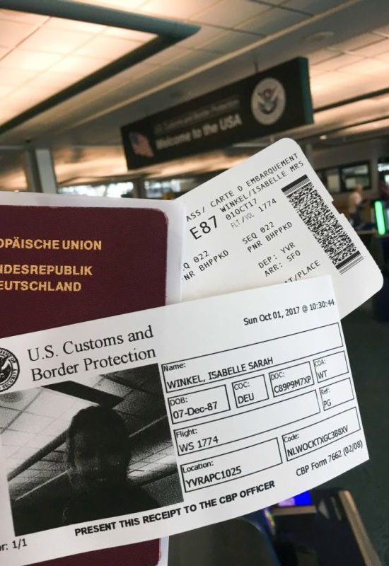 Das Esta für die USA und eTa für Kanada